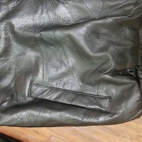 NWT Men's Black English Leather Bomber Coat Size Medium - Picture 10 of 12